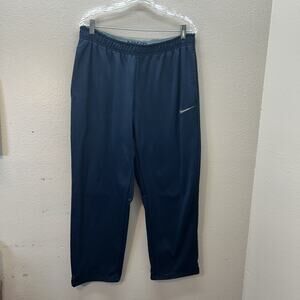 Nike Men's XL THERMA-FIT KO Sweatpants Black Stretch Waist Fleece Joggers Pants